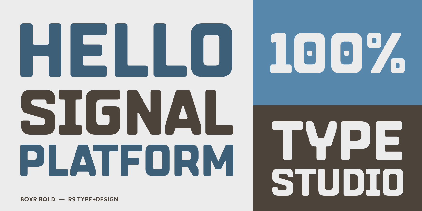 Boxr Bold Font Poster #3