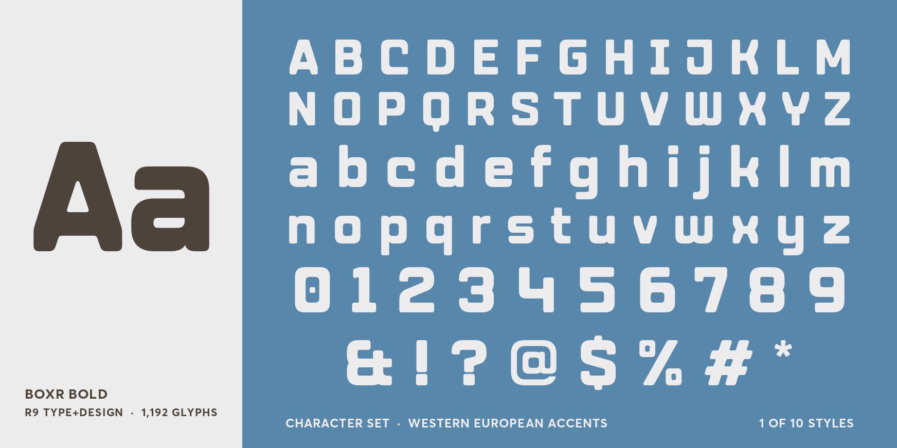 Boxr Bold Font Poster #4