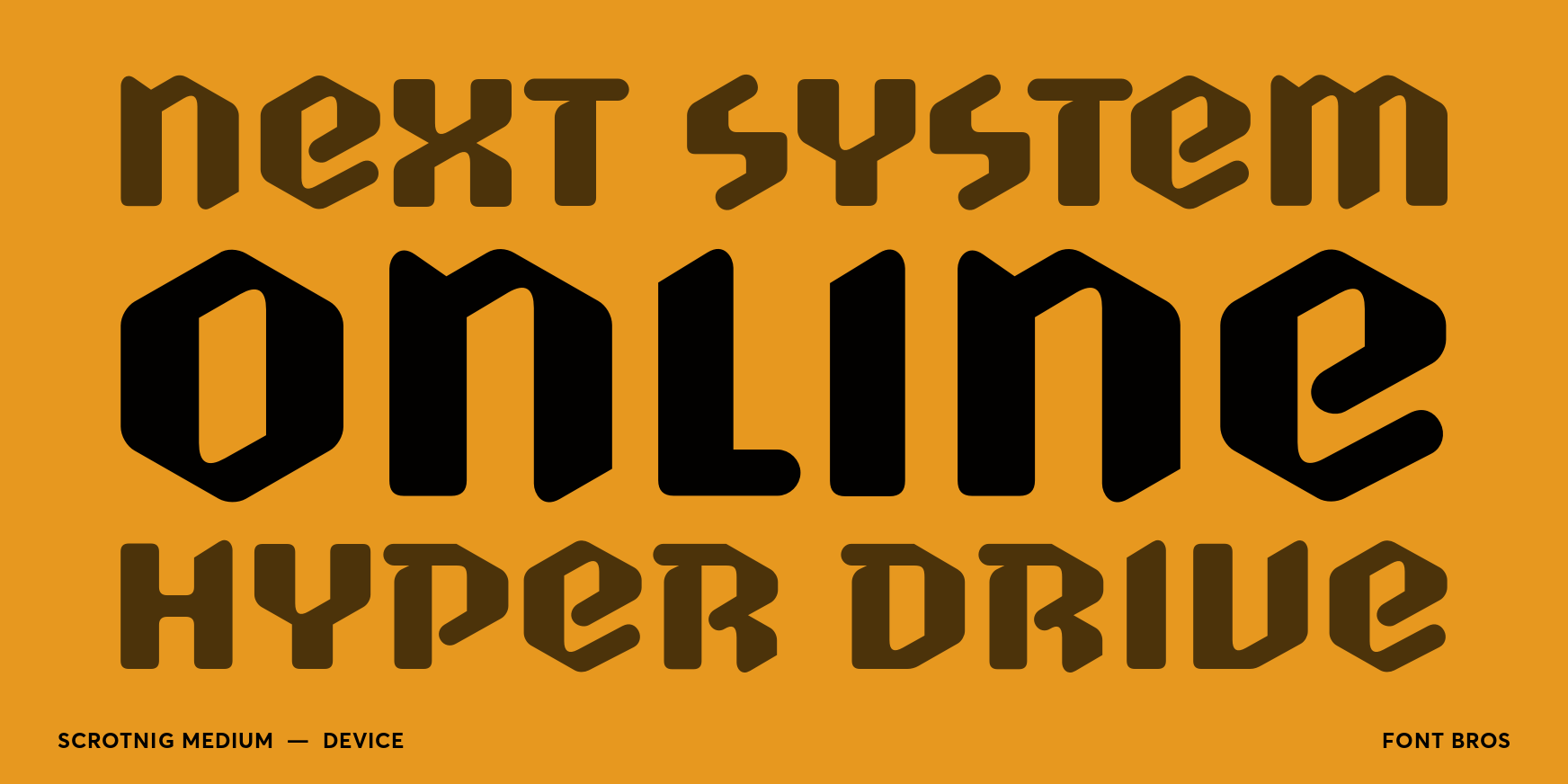 Scrotnig Medium Font Poster #2