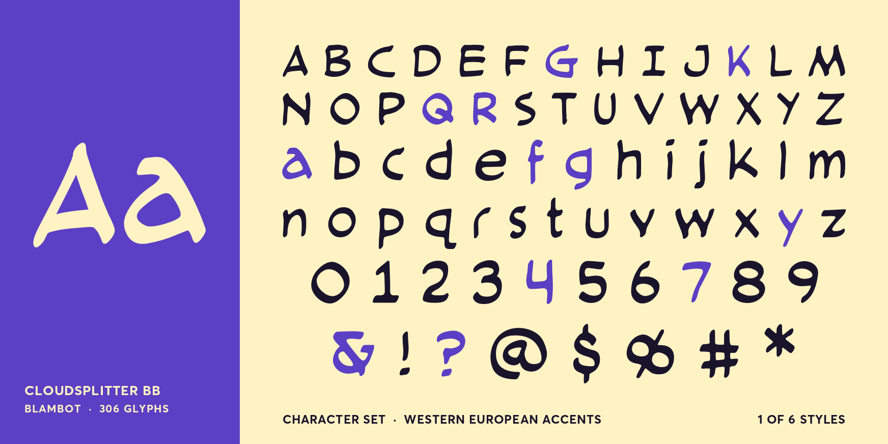 Cloudsplitter BB Font Poster #4