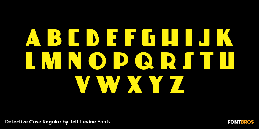 Detective Case Regular Font Poster #2