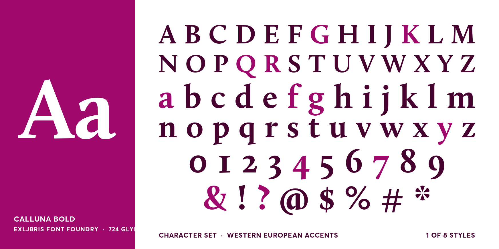 Calluna Bold Font Poster #4