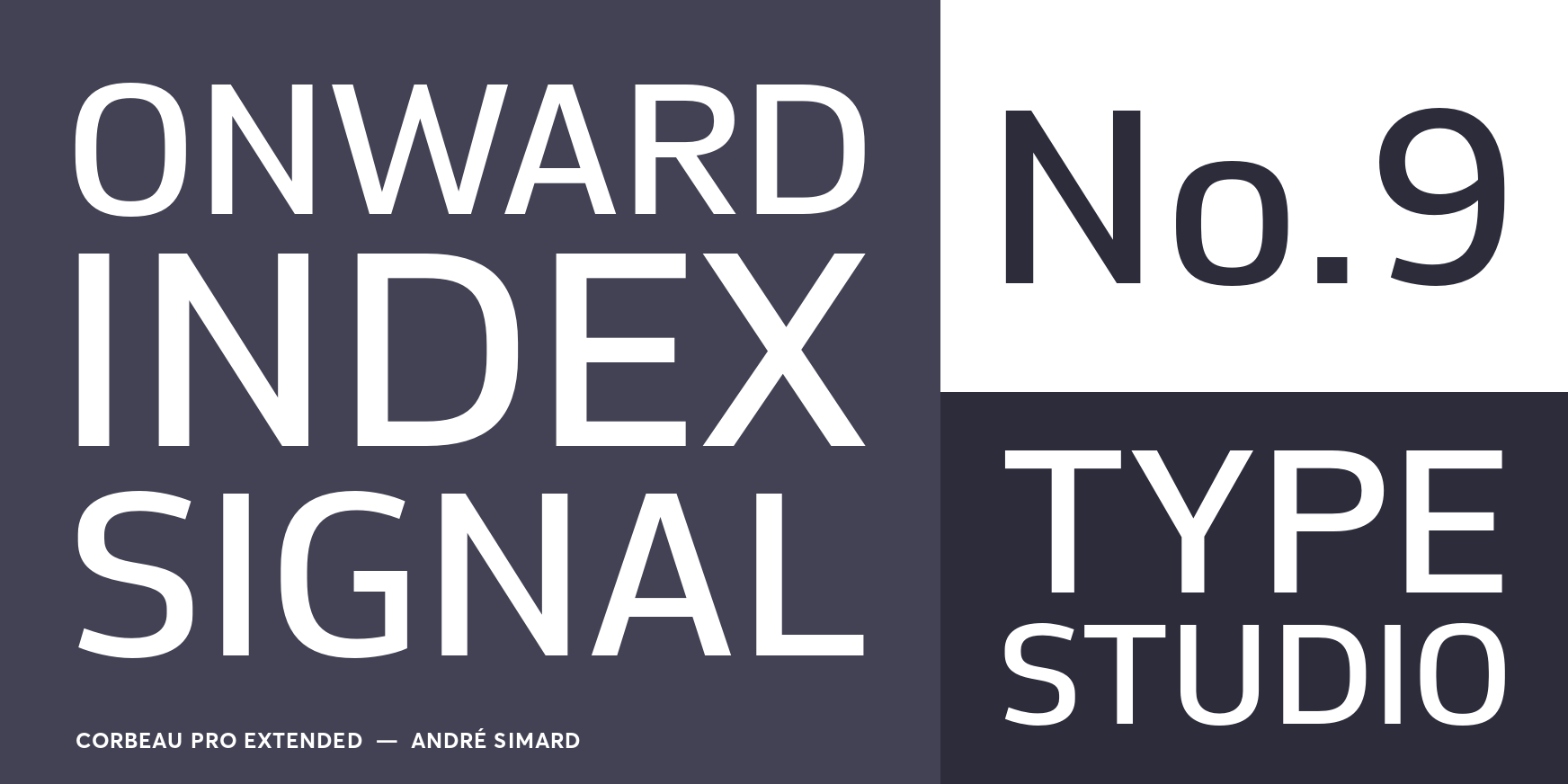 Corbeau Pro Extended Font Poster #3