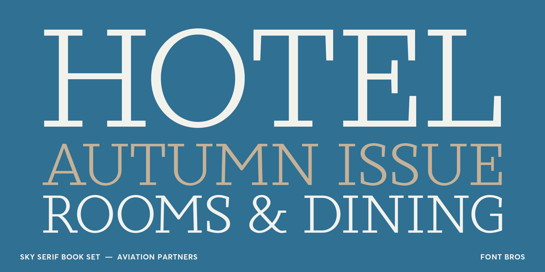 Sky Serif Book Set Font Poster #2