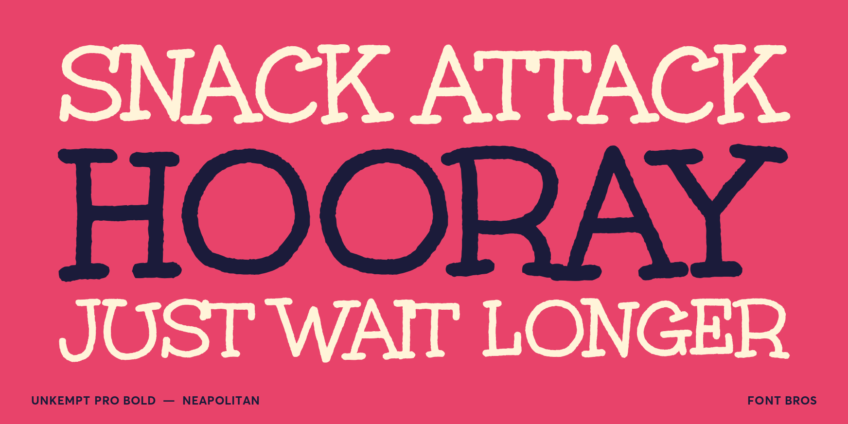 Unkempt Pro Bold Font Poster #2