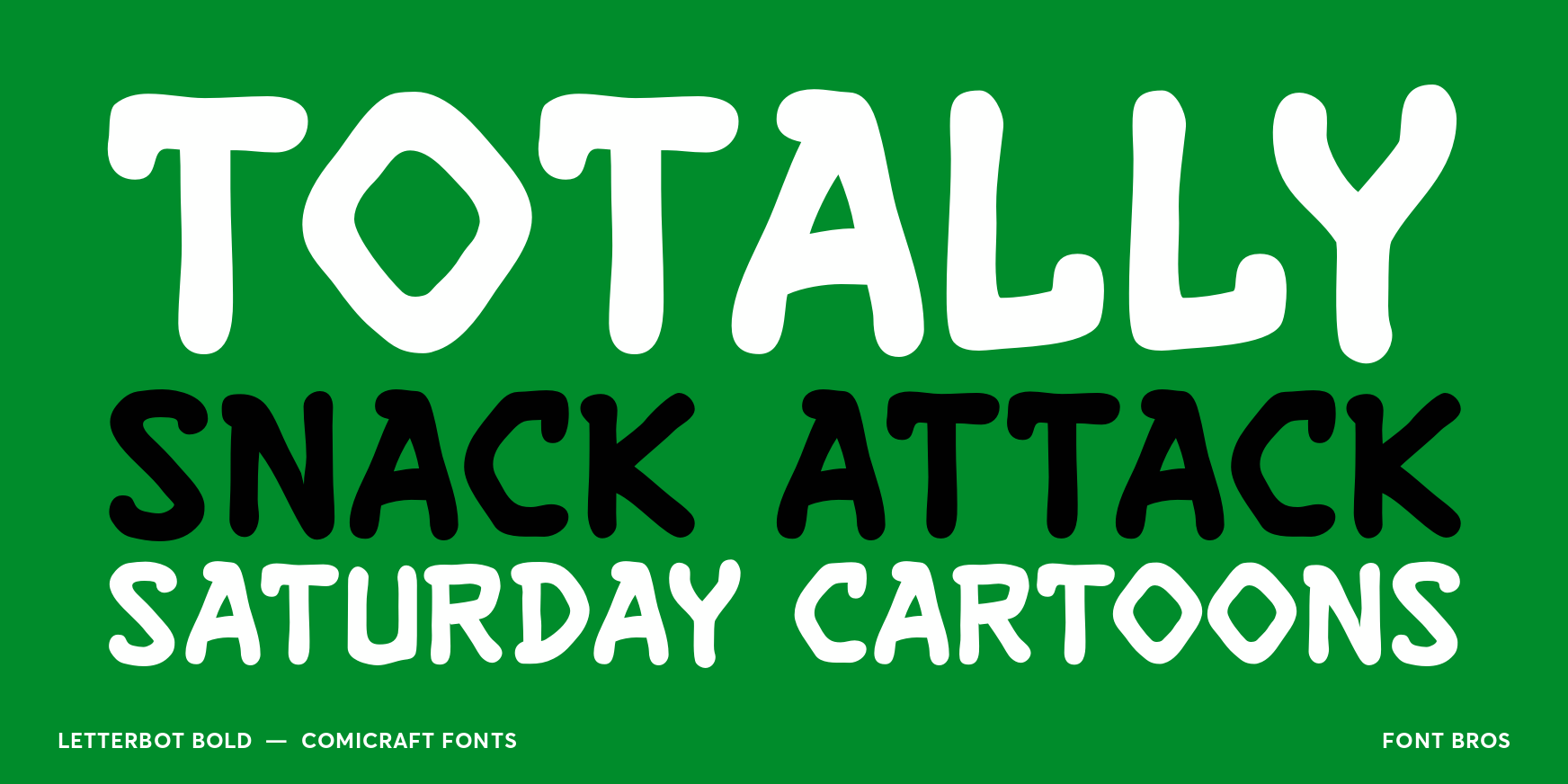 Letterbot Bold Font Poster #2