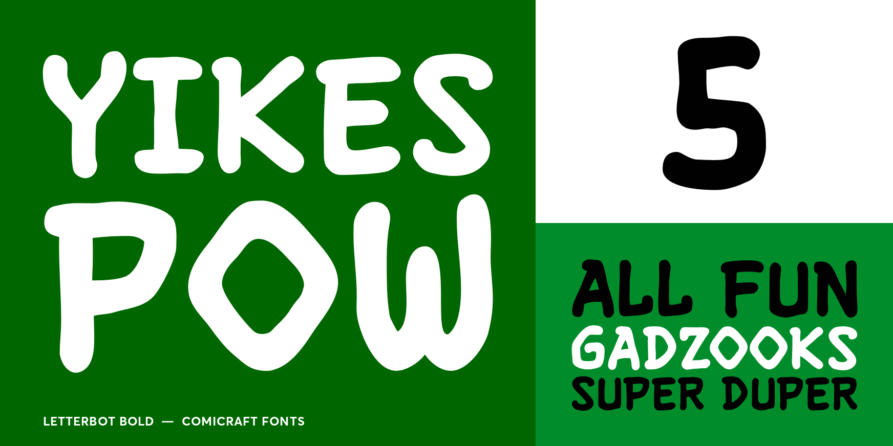 Letterbot Bold Font Poster #3