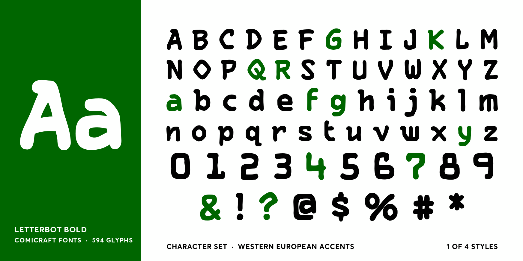 Letterbot Bold Font Poster #4