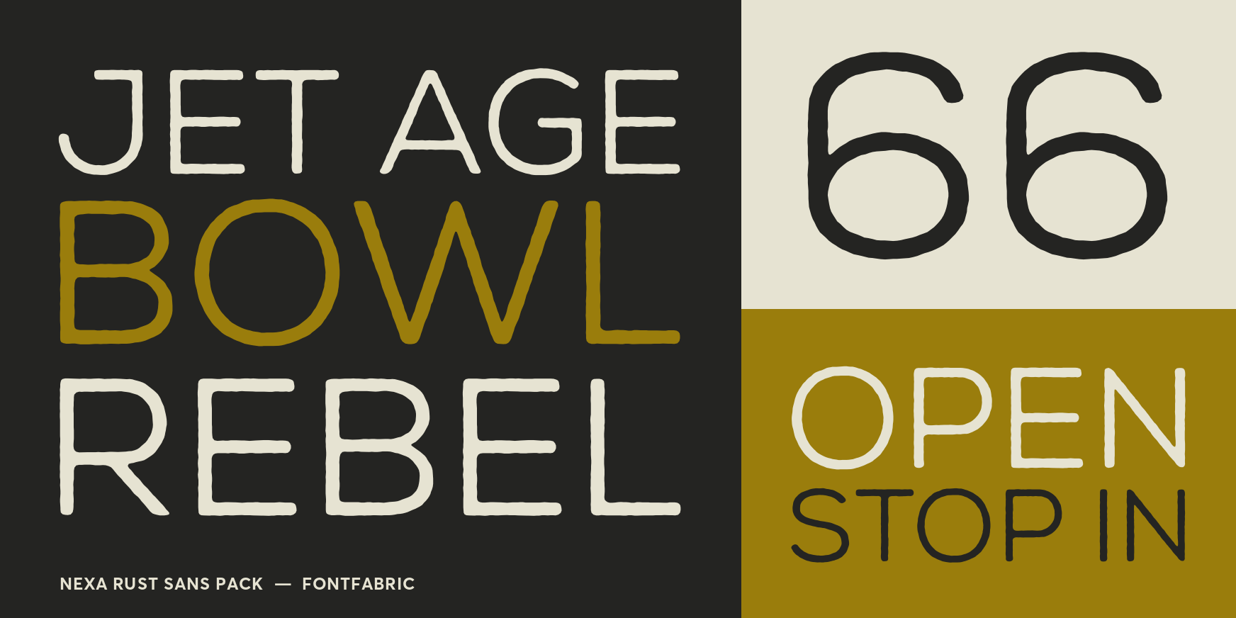 Nexa Rust Sans Pack Font Poster #3