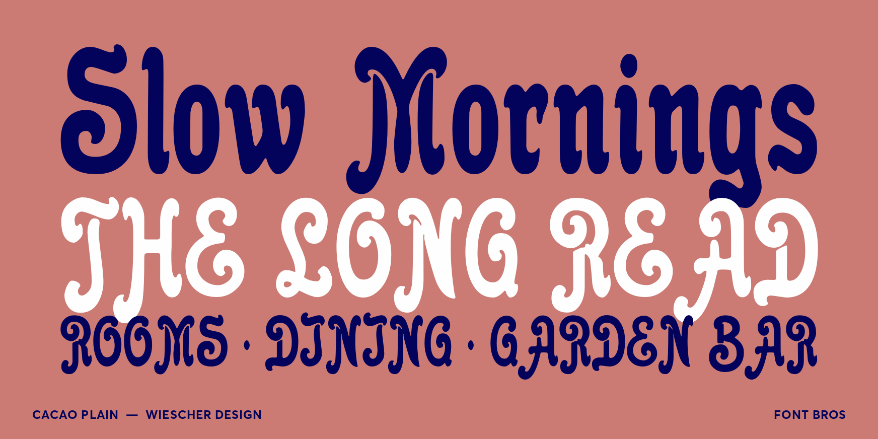 Cacao Plain Font Poster #2
