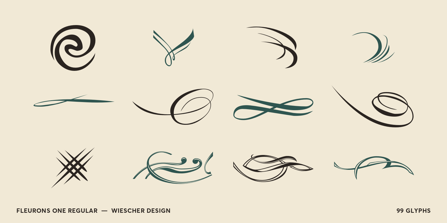 Fleurons One Regular Font Poster #3