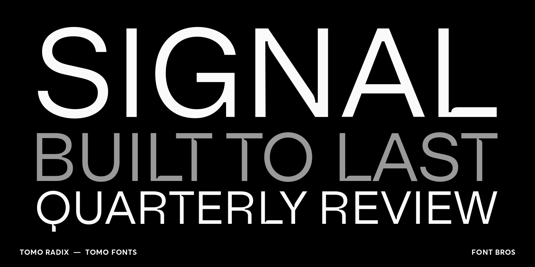 Radix Light Font Poster #2