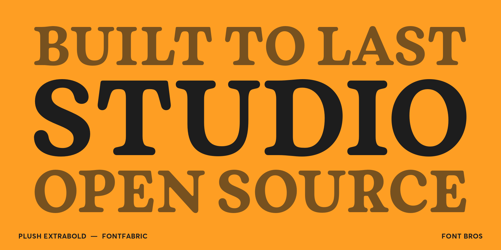 Plush ExtraBold Font Poster #2