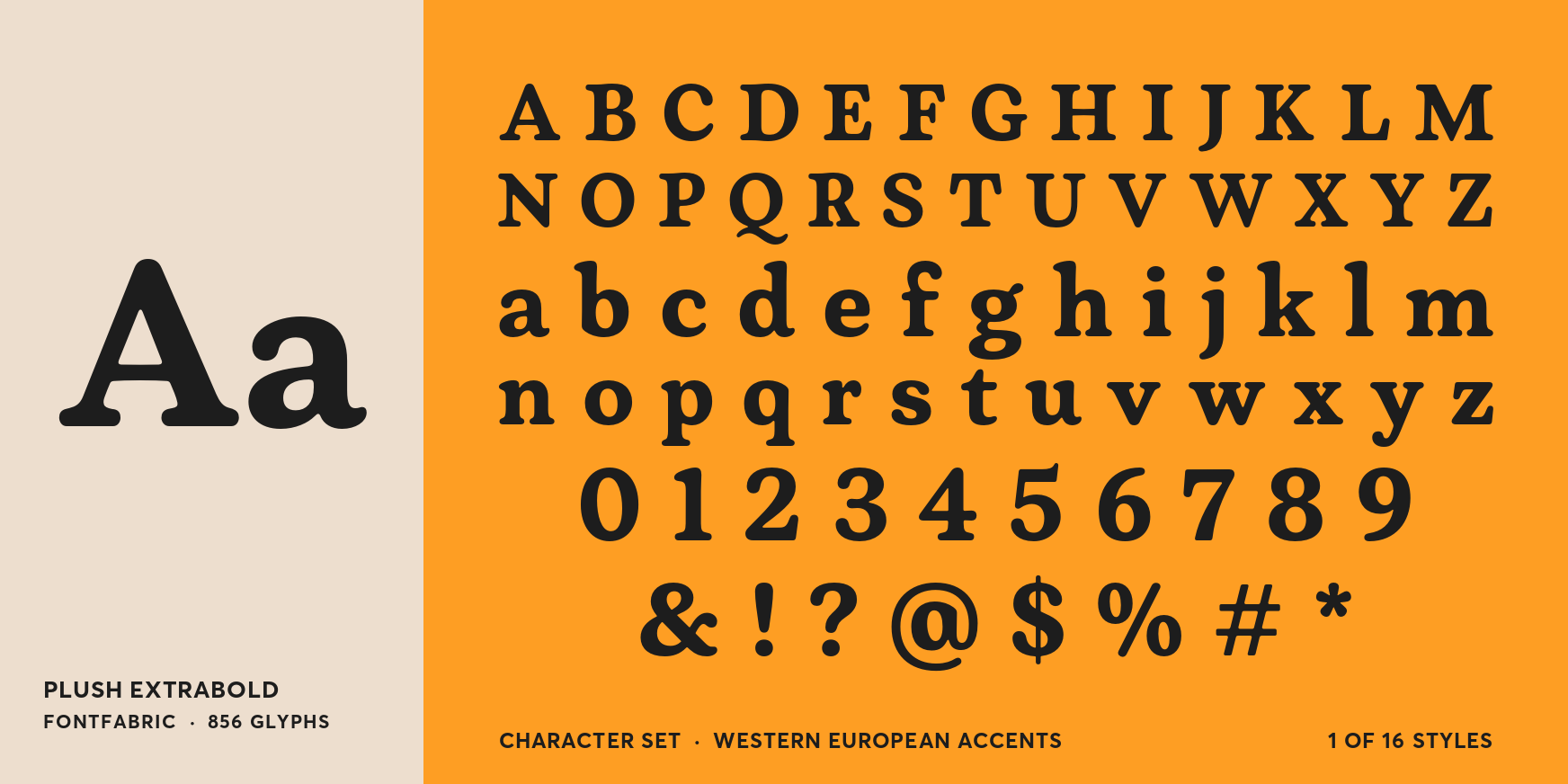 Plush ExtraBold Font Poster #4
