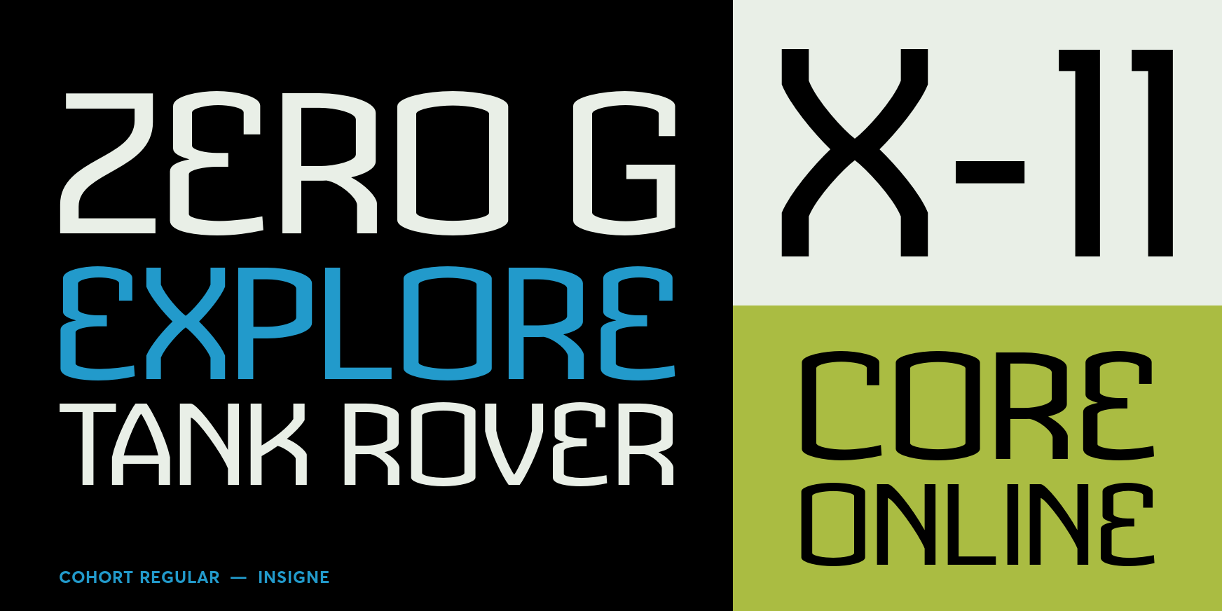 Cohort Regular Font Poster #3