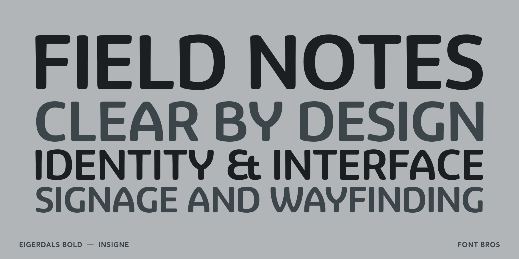 Eigerdals Bold Font Poster #2