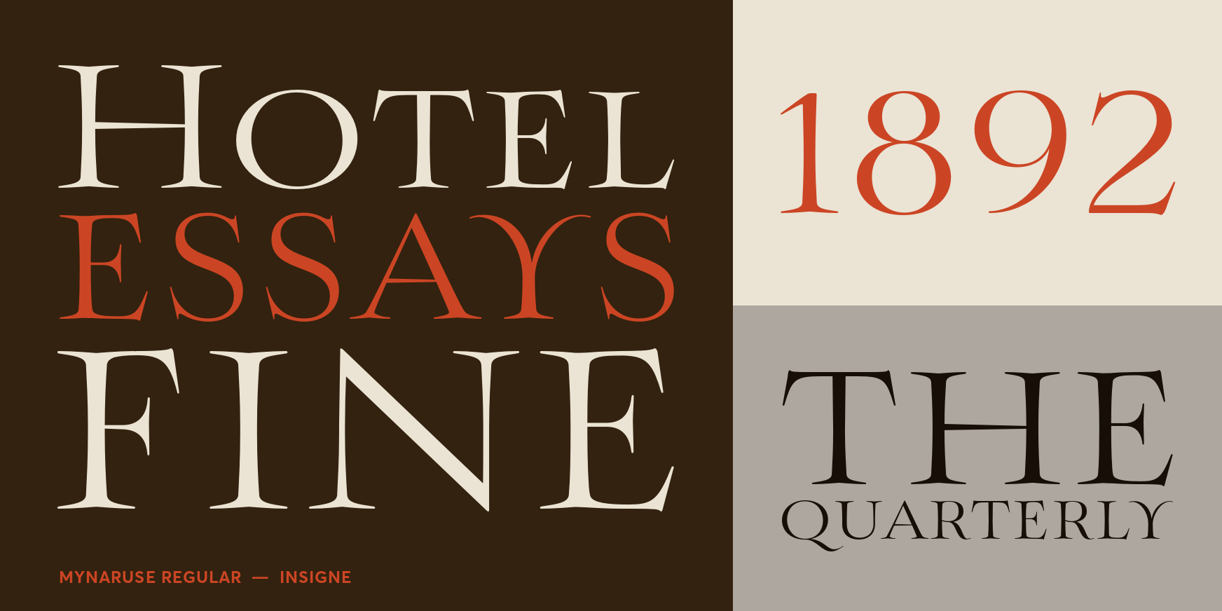 Mynaruse Regular Font Poster #3
