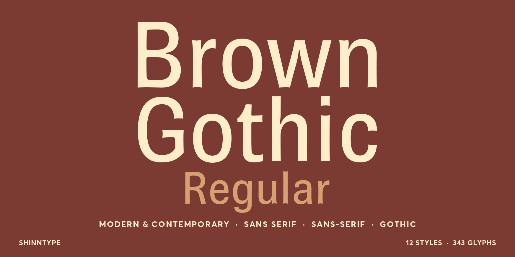 Brown Gothic Regular Thumbnail #1