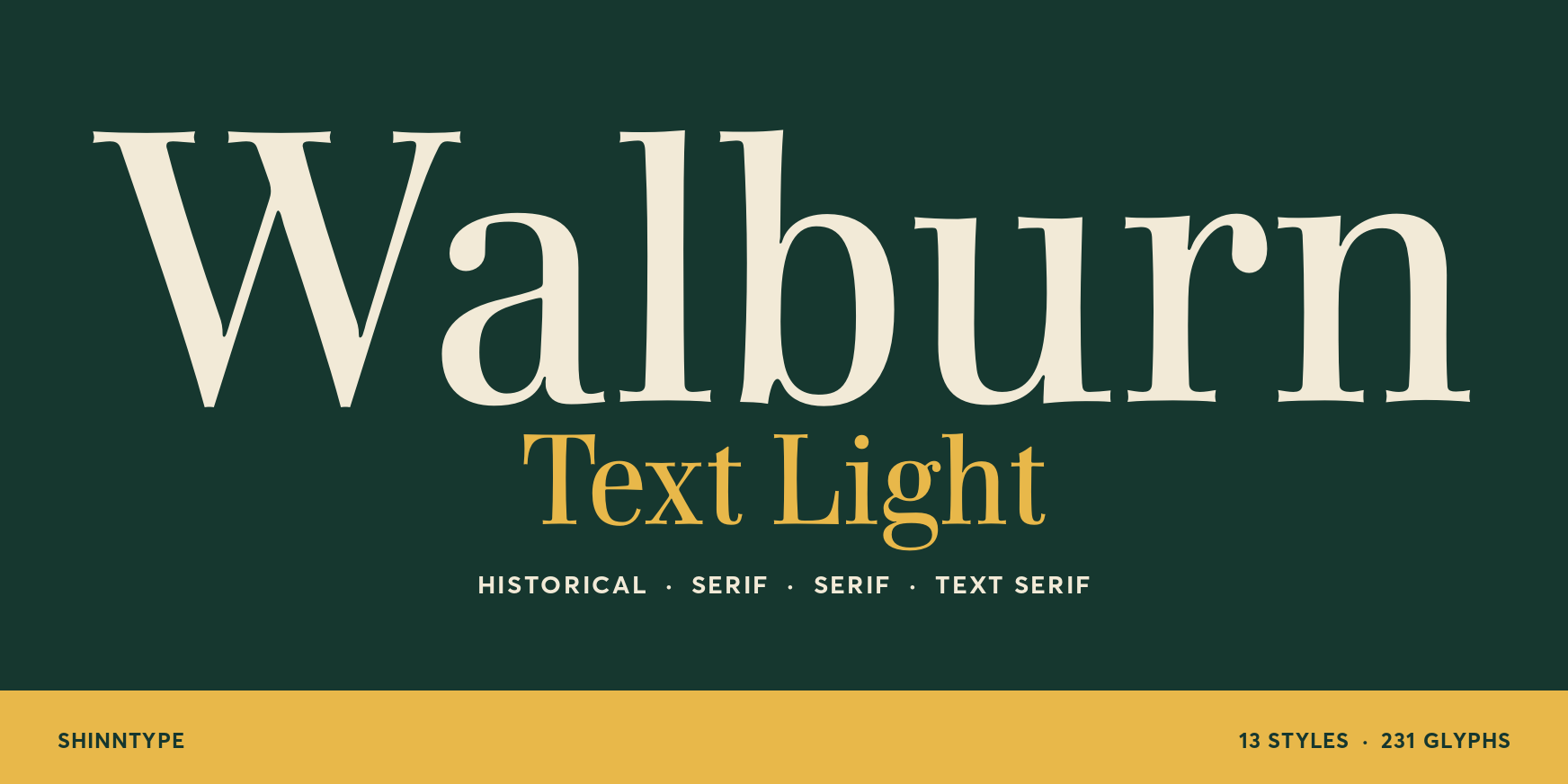 Walburn Text Light Thumbnail #1