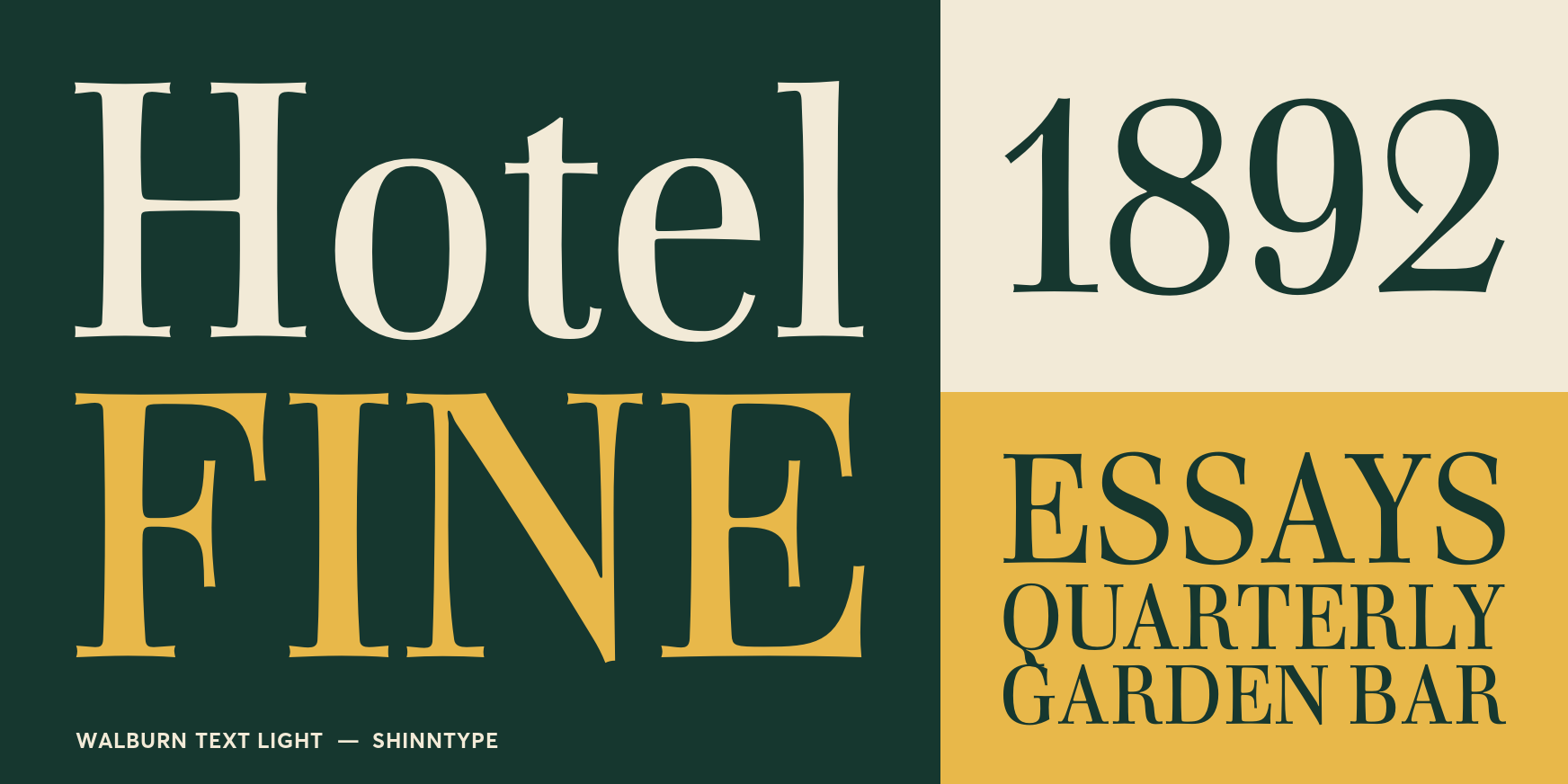 Walburn Text Light Font Poster #3