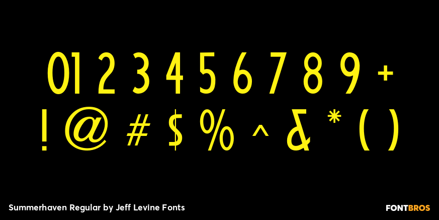 Summerhaven Regular Font Poster #4