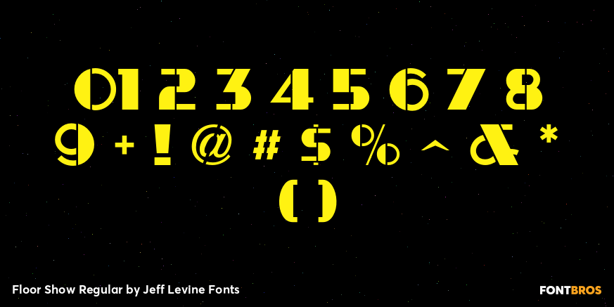 Floor Show Regular Font Poster #4