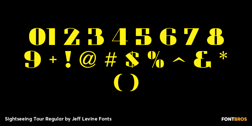 Sightseeing Tour Regular Font Poster #4