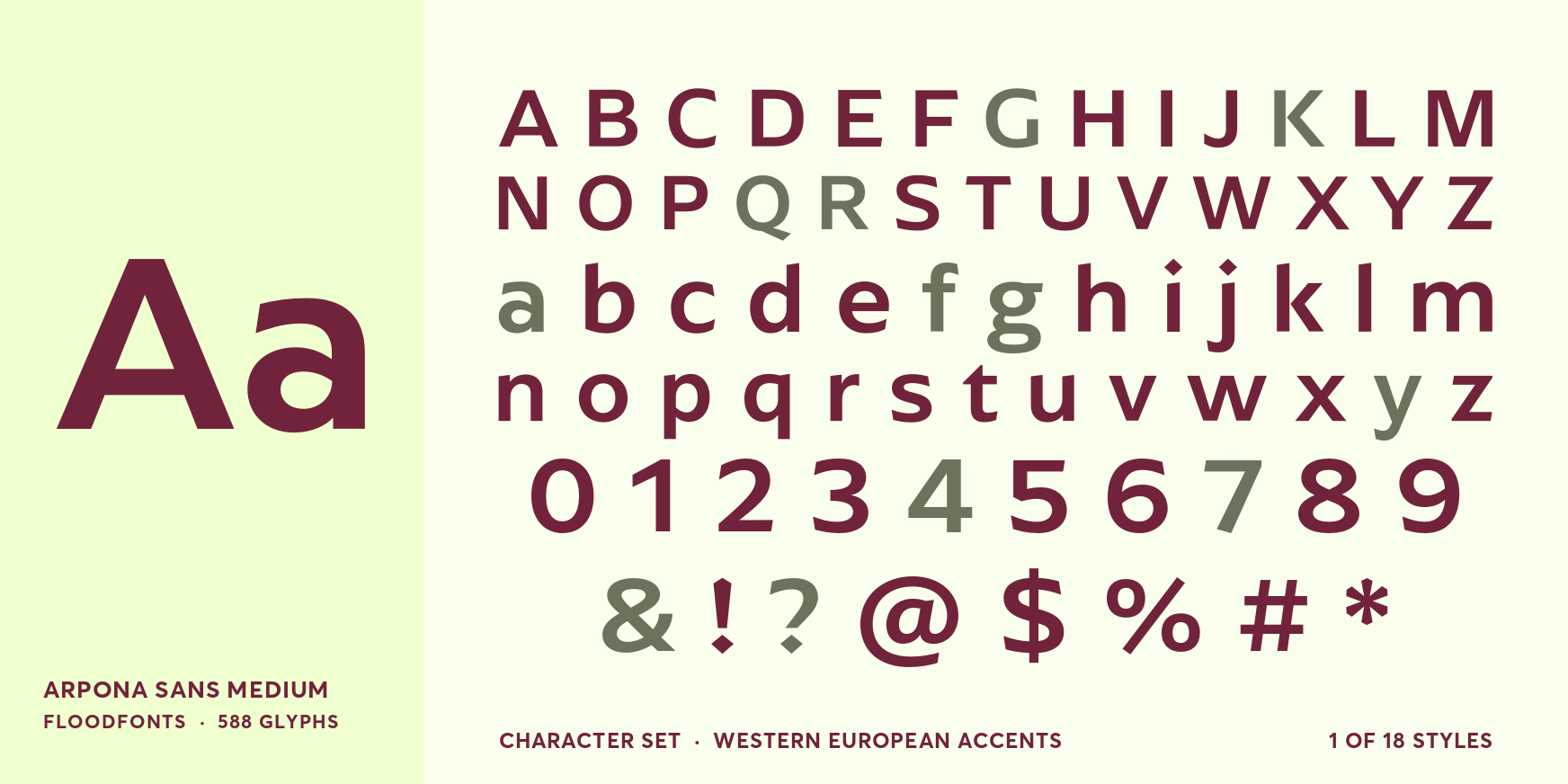 Arpona Sans Medium Font Poster #4