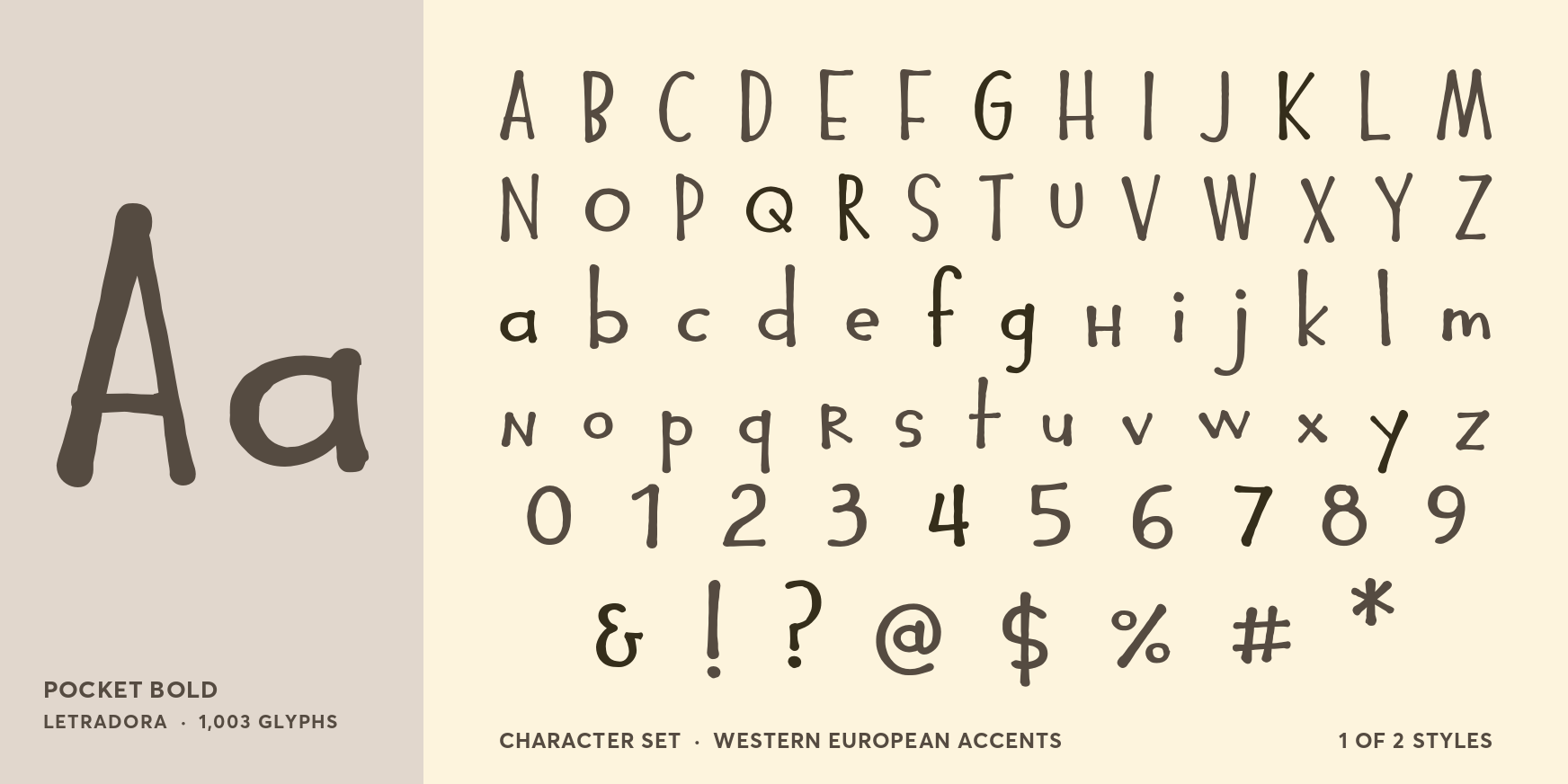 Pocket Bold Font Poster #4