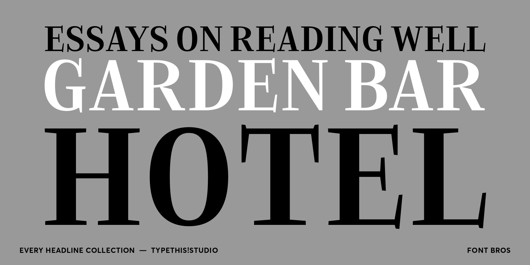 Every Headline Collection Font Poster #2