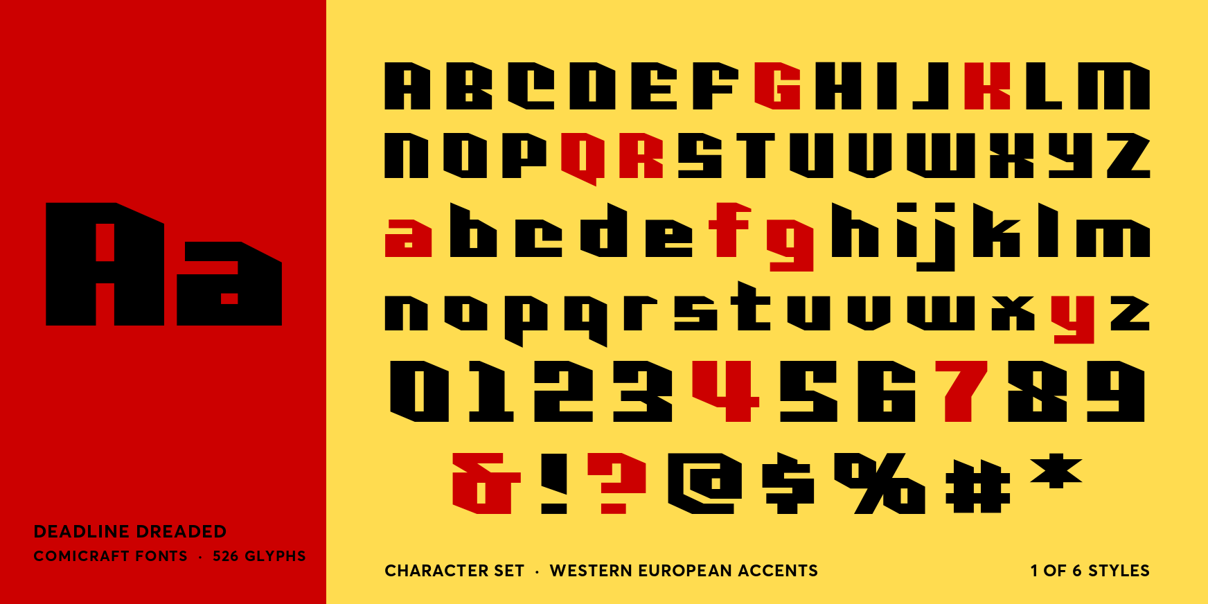 Deadline Dreaded Font Poster #4