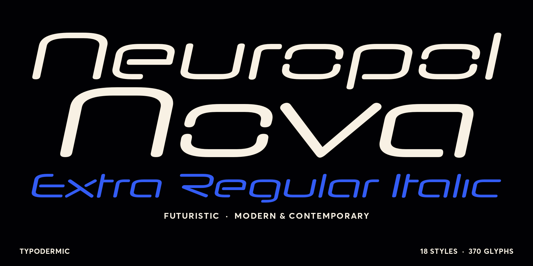 Neuropol Nova Extra Regular Italic Thumbnail #1