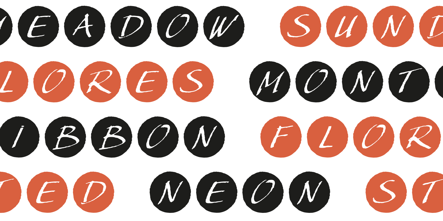 Bullet Numbers Script Neg Thumbnail #3
