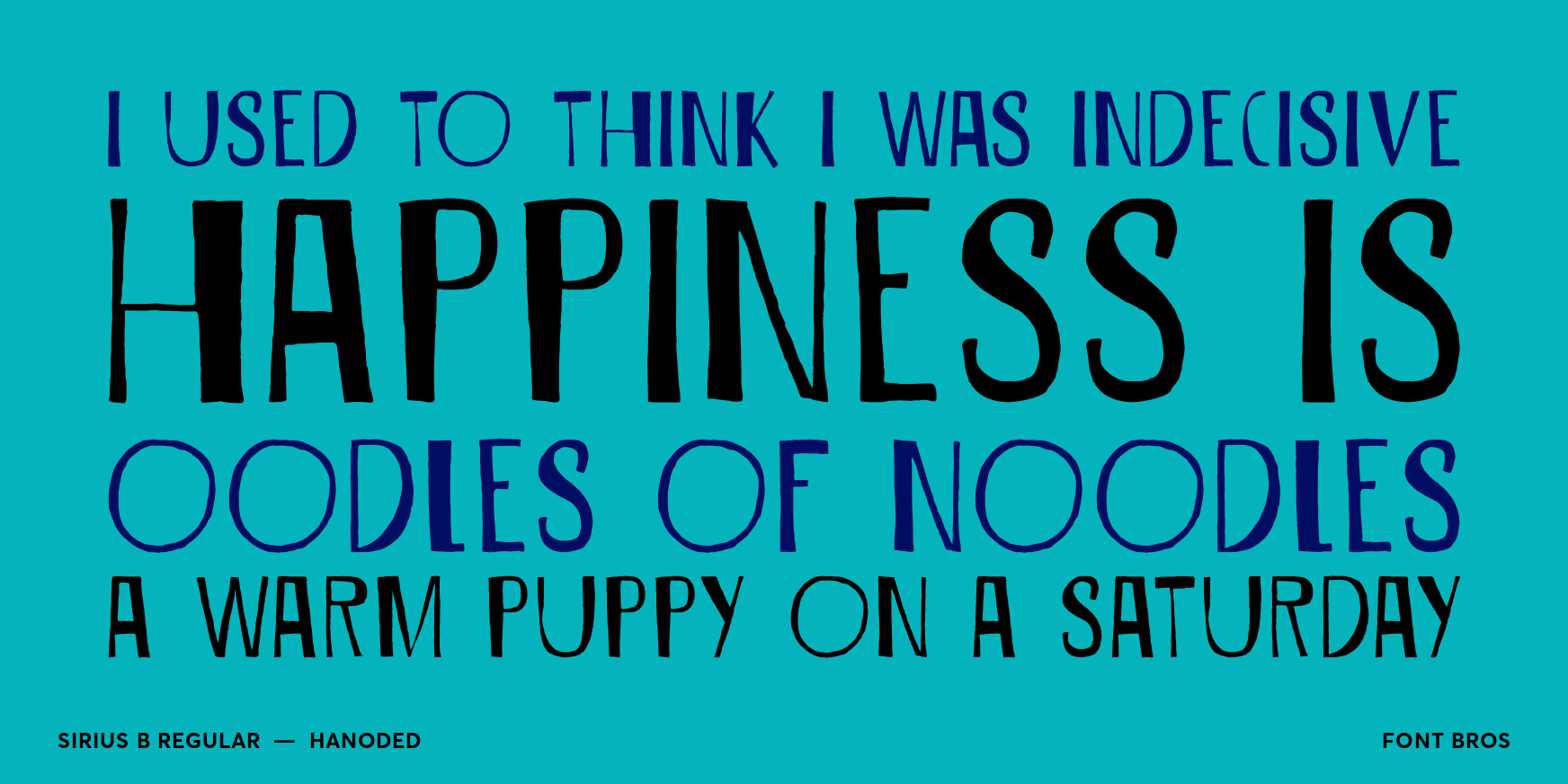 Sirius B Regular Font Poster #2