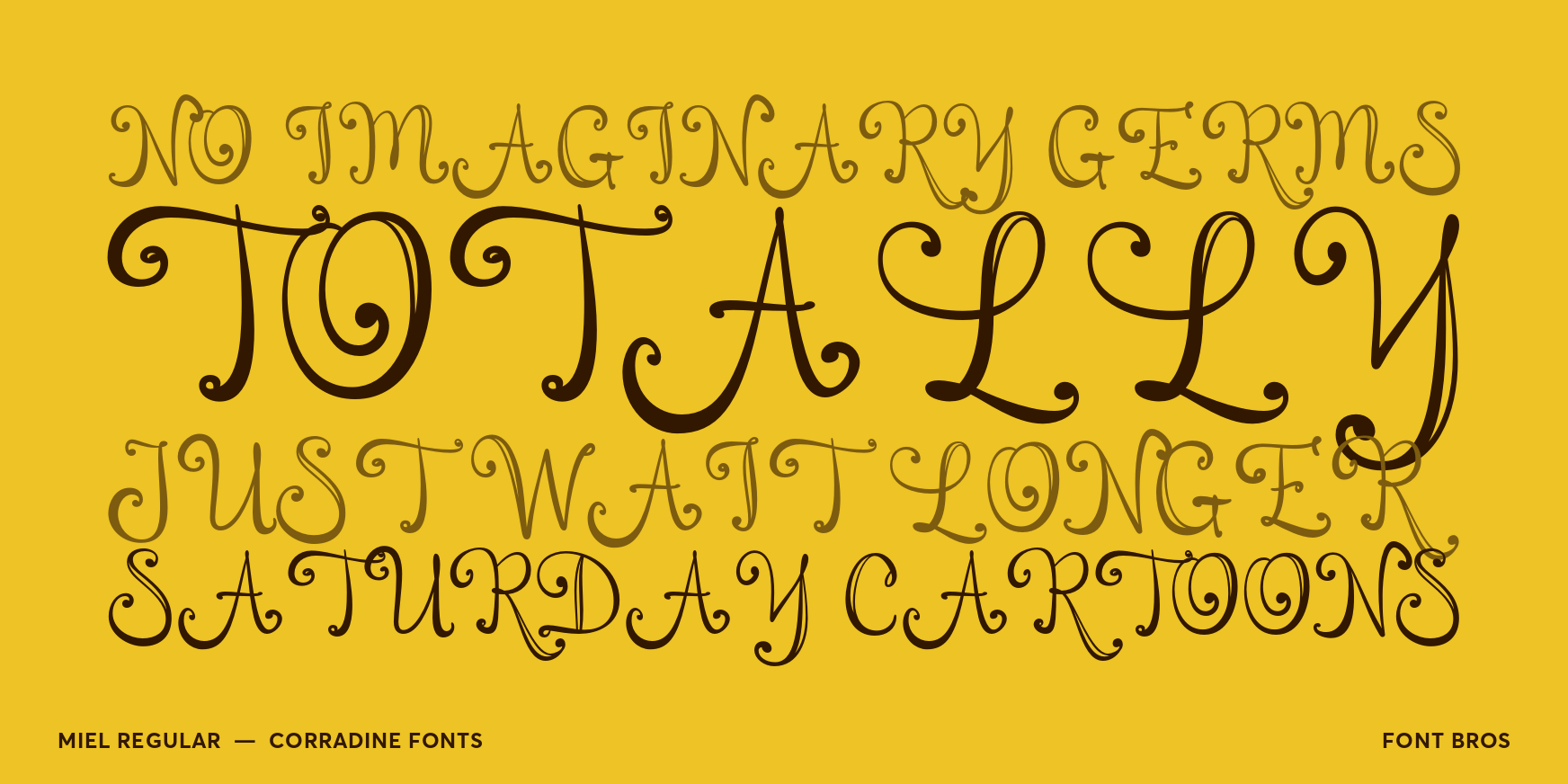 Miel Regular Font Poster #2