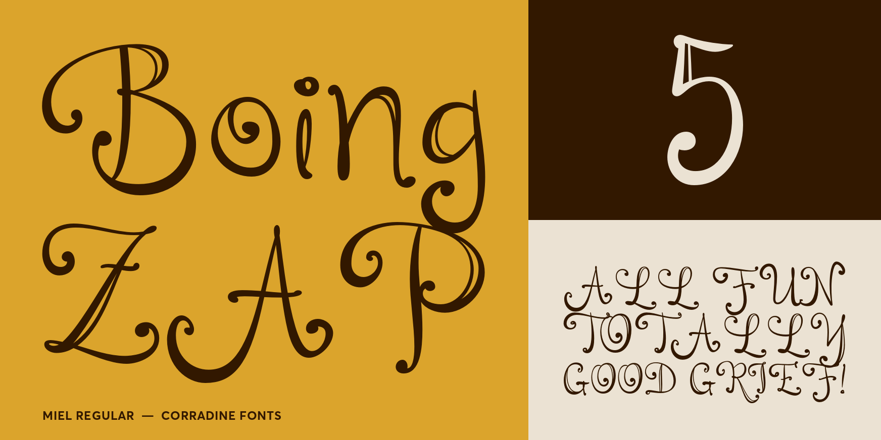 Miel Regular Font Poster #3
