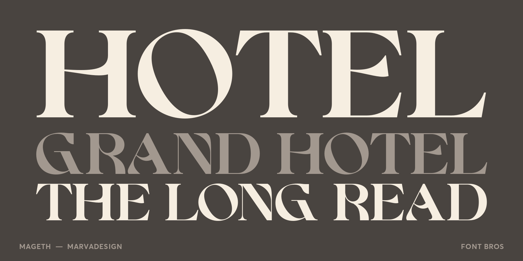 Mageth Font Poster #2