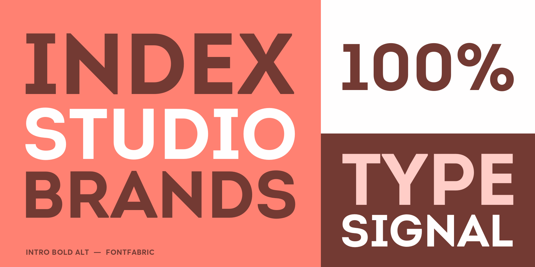 Intro Bold Alt Font Poster #3