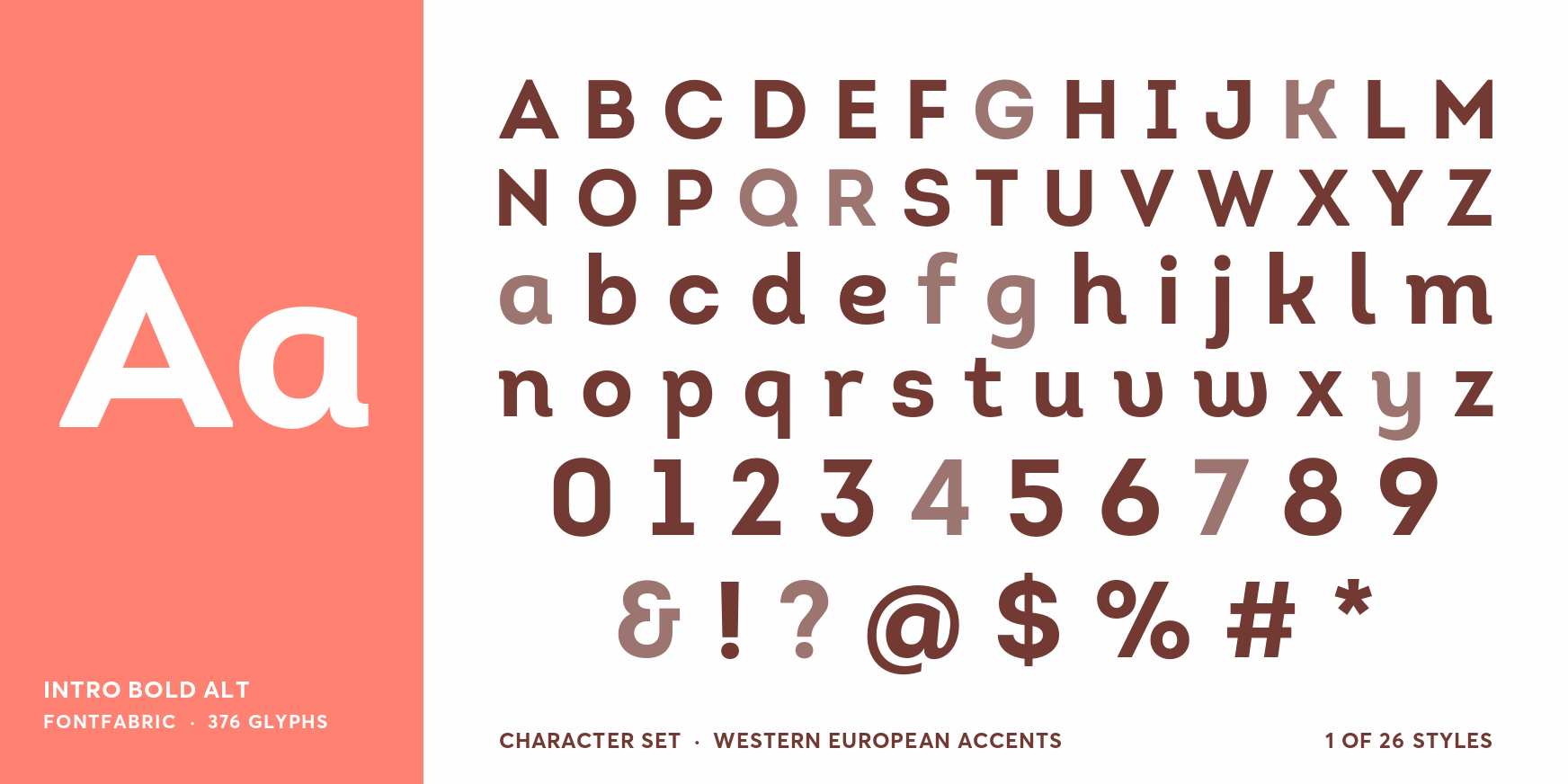 Intro Bold Alt Font Poster #4