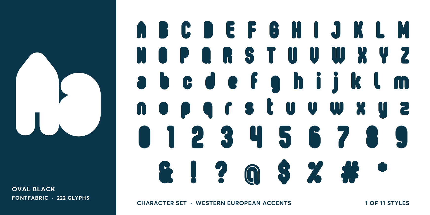 Oval Black Font Poster #4