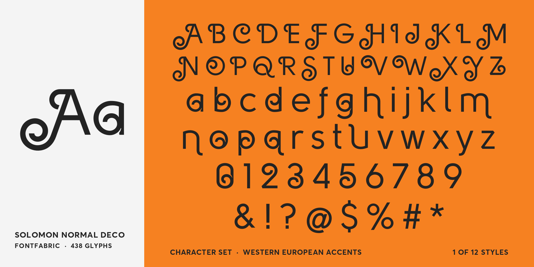 Solomon Normal Deco Font Poster #4