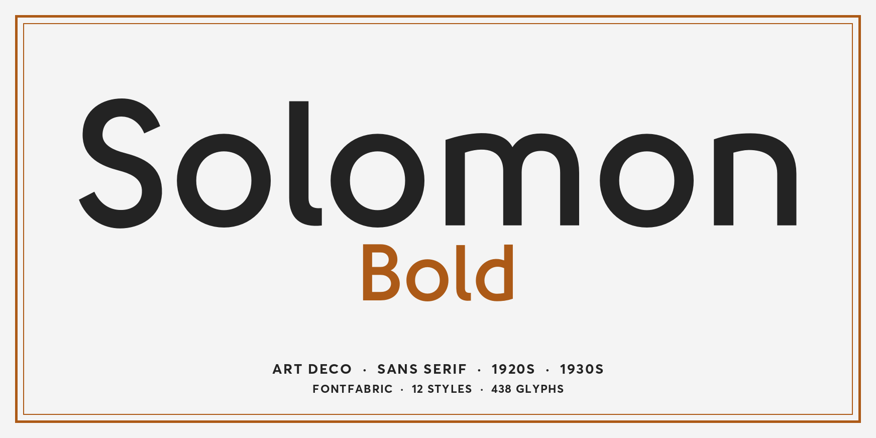 Solomon Bold Thumbnail #1