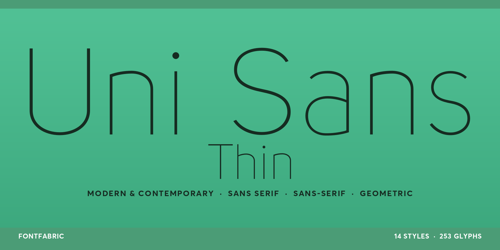 Uni Sans Thin Thumbnail #1