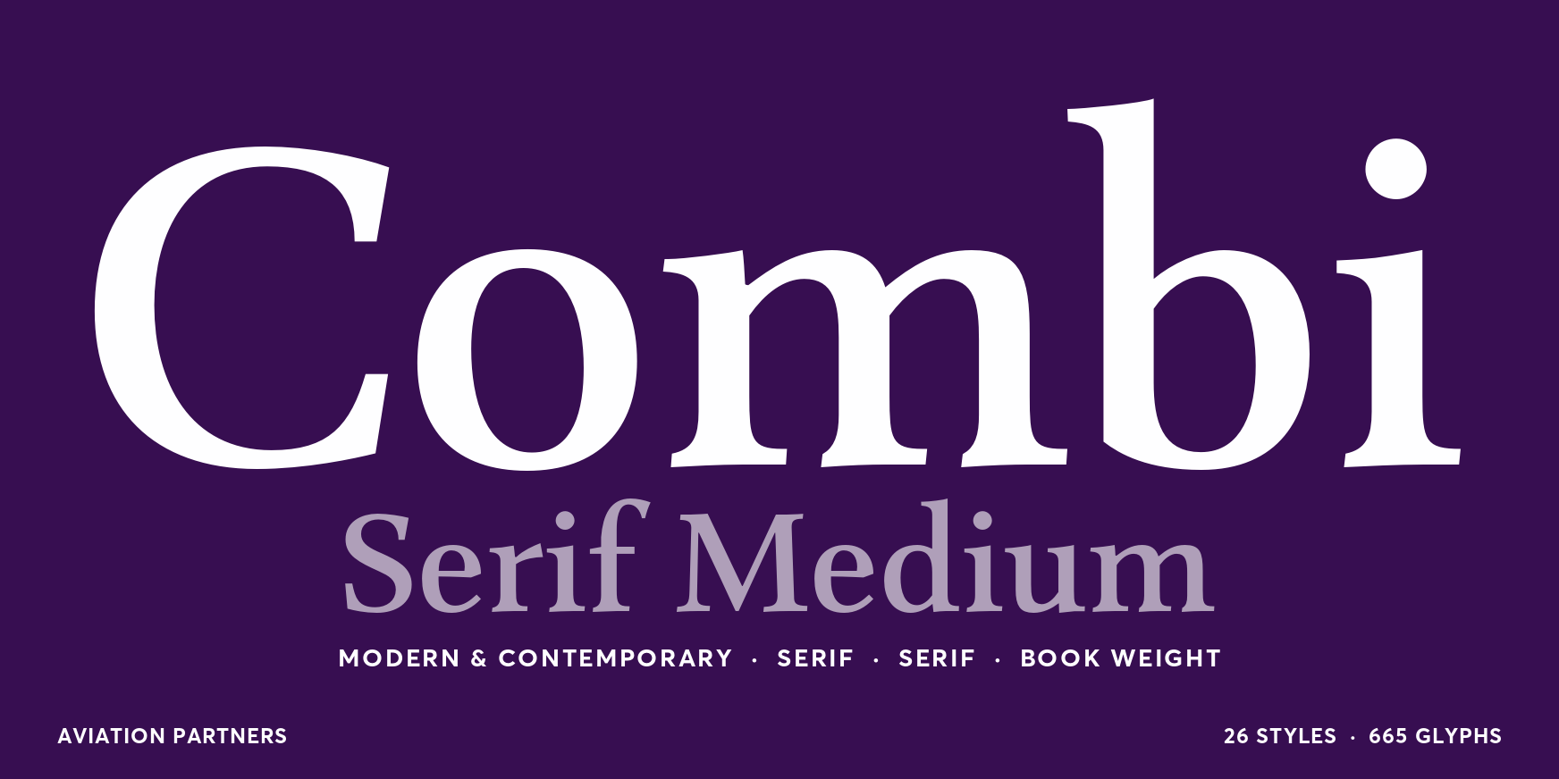 Combi Serif Medium Thumbnail #1