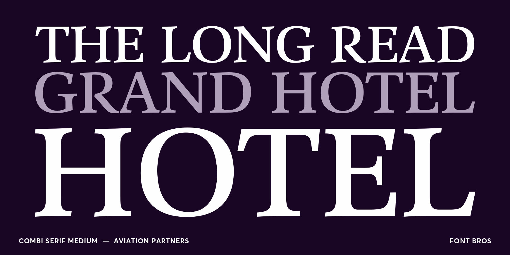 Combi Serif Medium Thumbnail #2