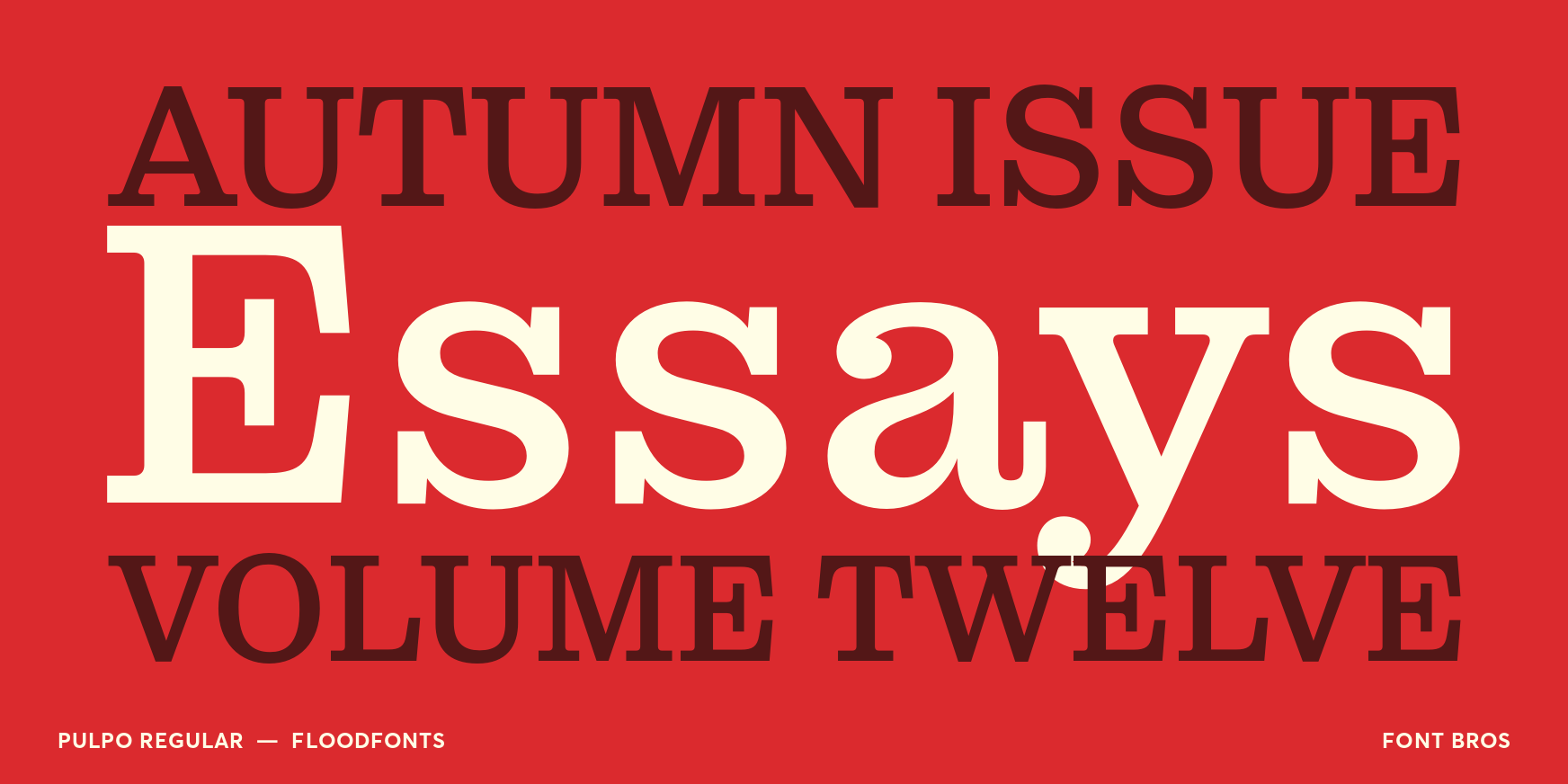 Pulpo Regular Font Poster #2