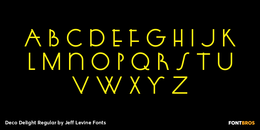 Deco Delight Regular Font Poster #2