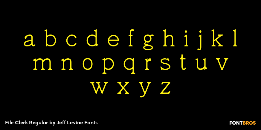 File Clerk Regular Font Poster #3