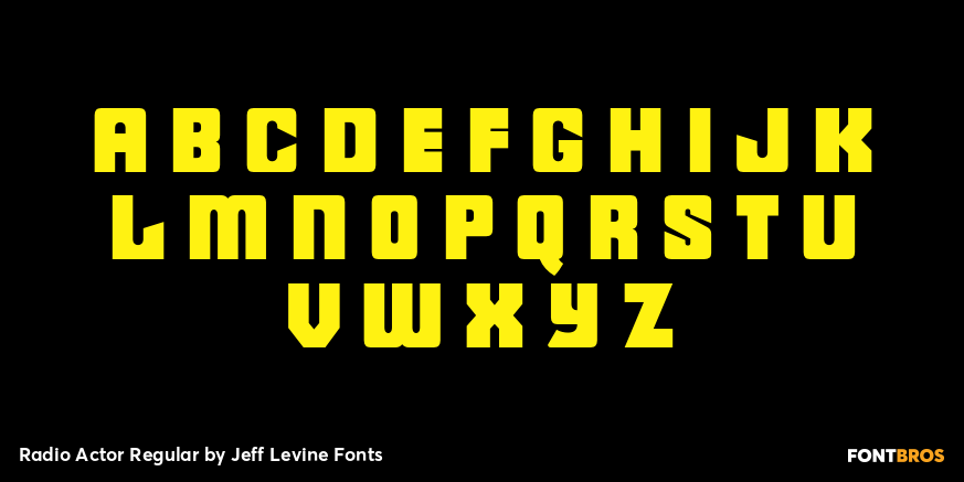 Radio Actor Regular Font Poster #2