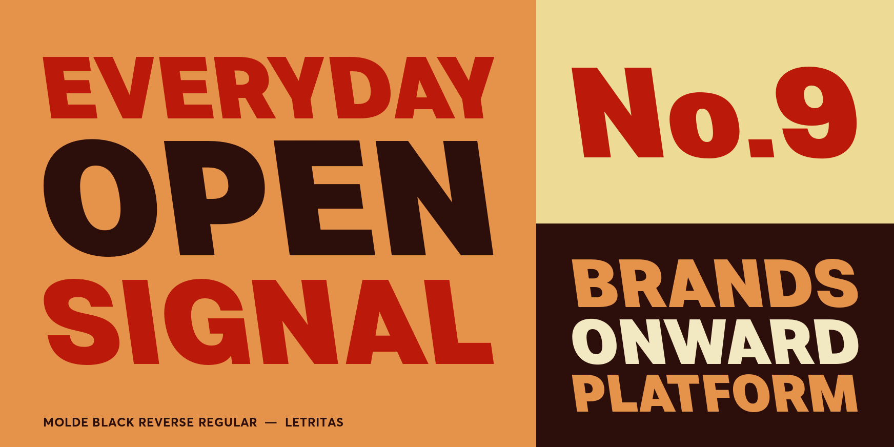 Molde Black Reverse Regular Font Poster #3